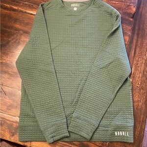 NOBULL Forest Green Quilted Pullover